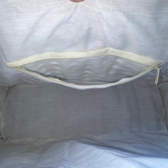 Braided Straw Women’s Beige Tote Bag With Dark Brown Handles Open Weave Style - Picture 6 of 11